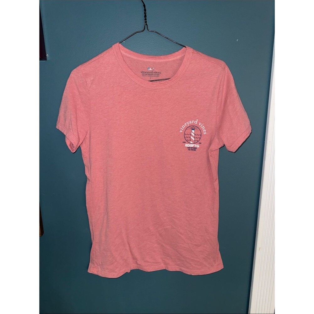 Vineyard Vines Coral Wave Logo Short Sleeve Tee
